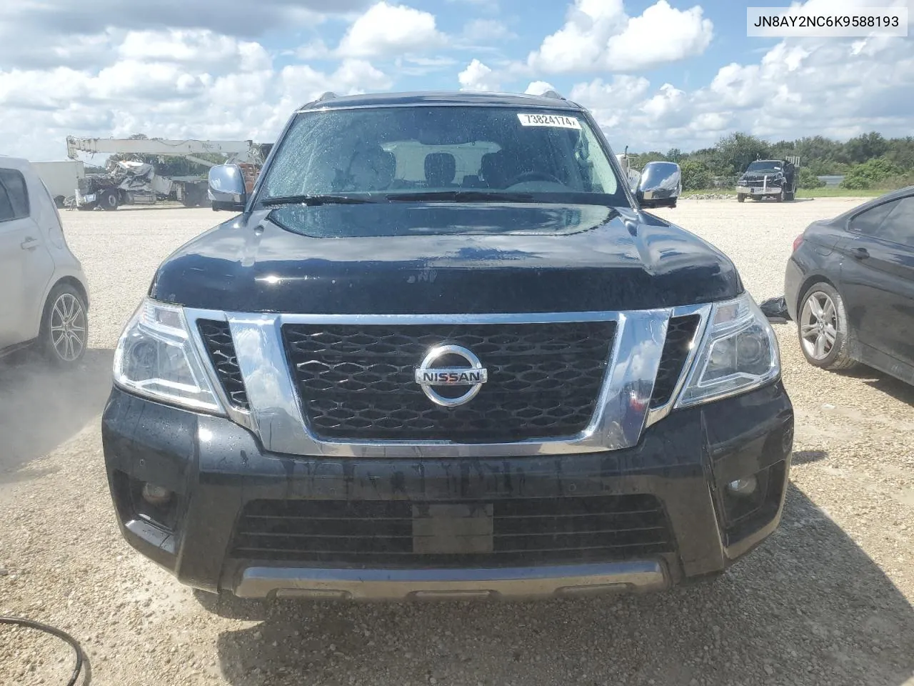 2019 Nissan Armada Sv VIN: JN8AY2NC6K9588193 Lot: 77211214