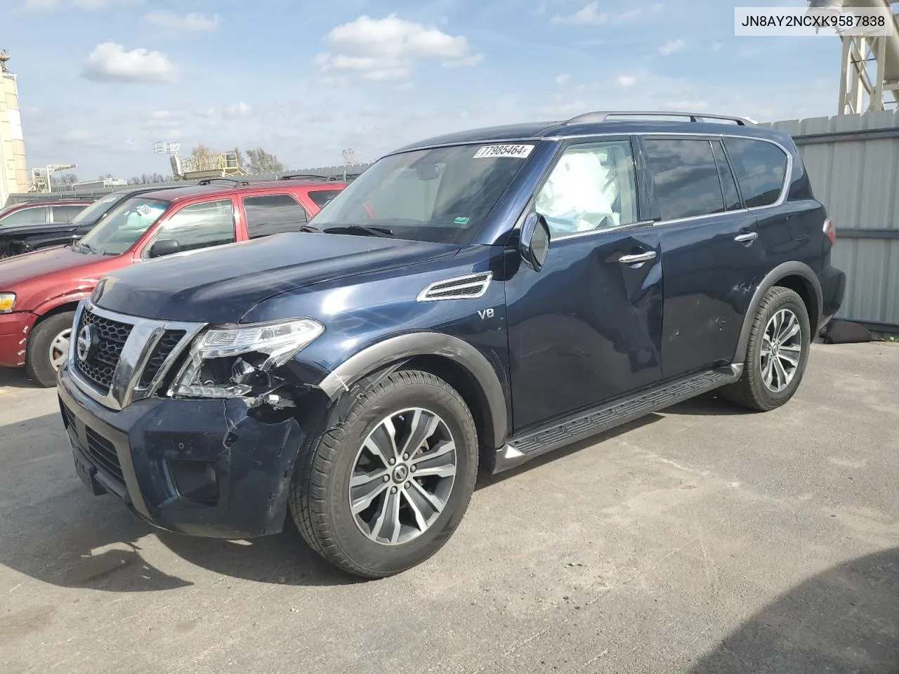 2019 Nissan Armada Sv VIN: JN8AY2NCXK9587838 Lot: 77985464