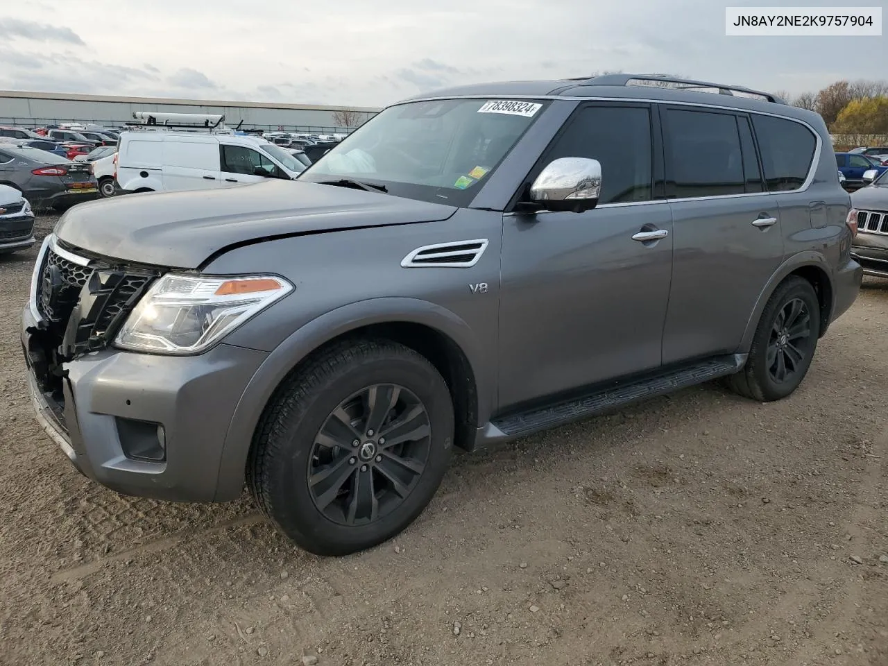 2019 Nissan Armada Platinum VIN: JN8AY2NE2K9757904 Lot: 78398324