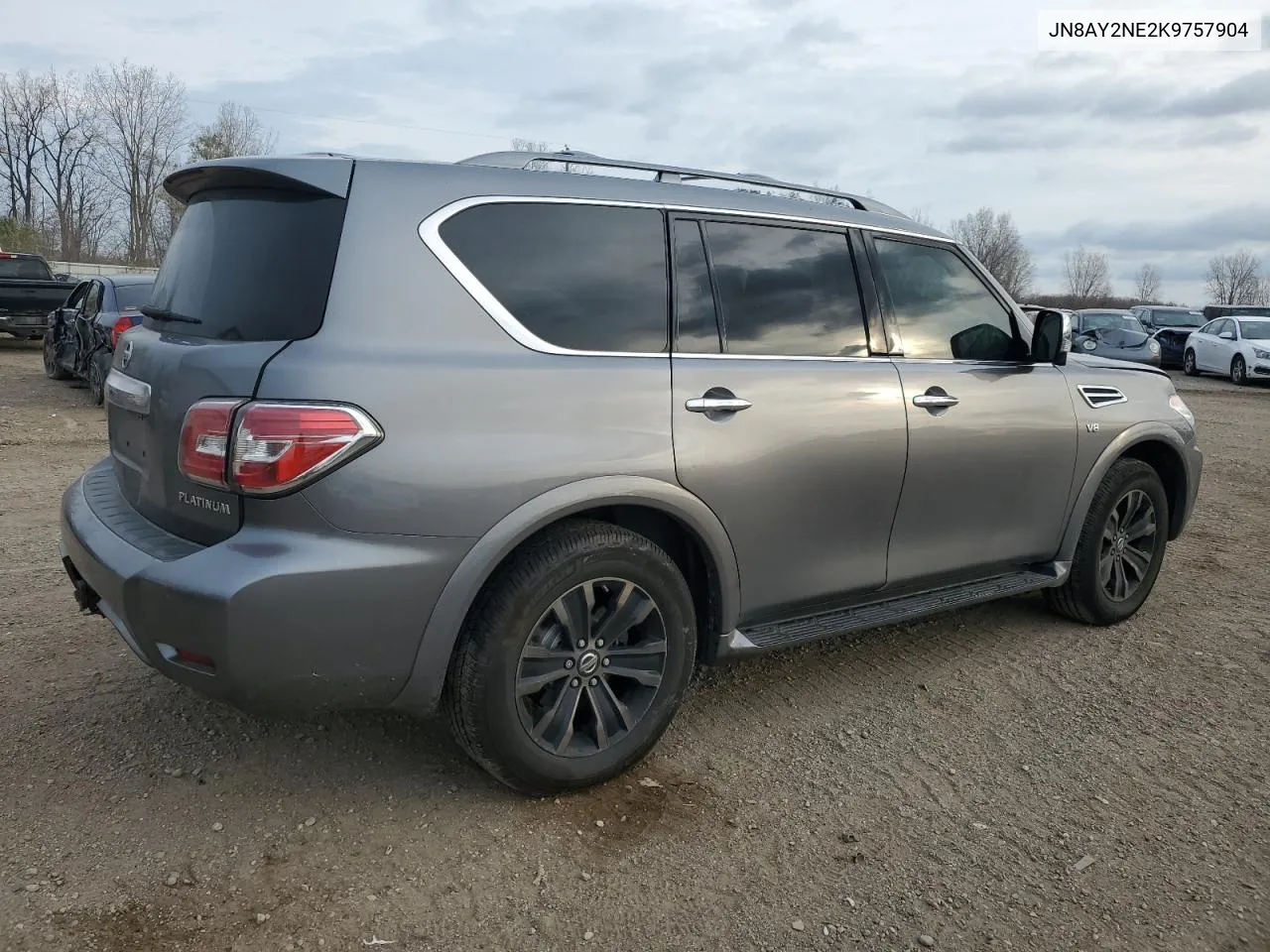 2019 Nissan Armada Platinum VIN: JN8AY2NE2K9757904 Lot: 78398324