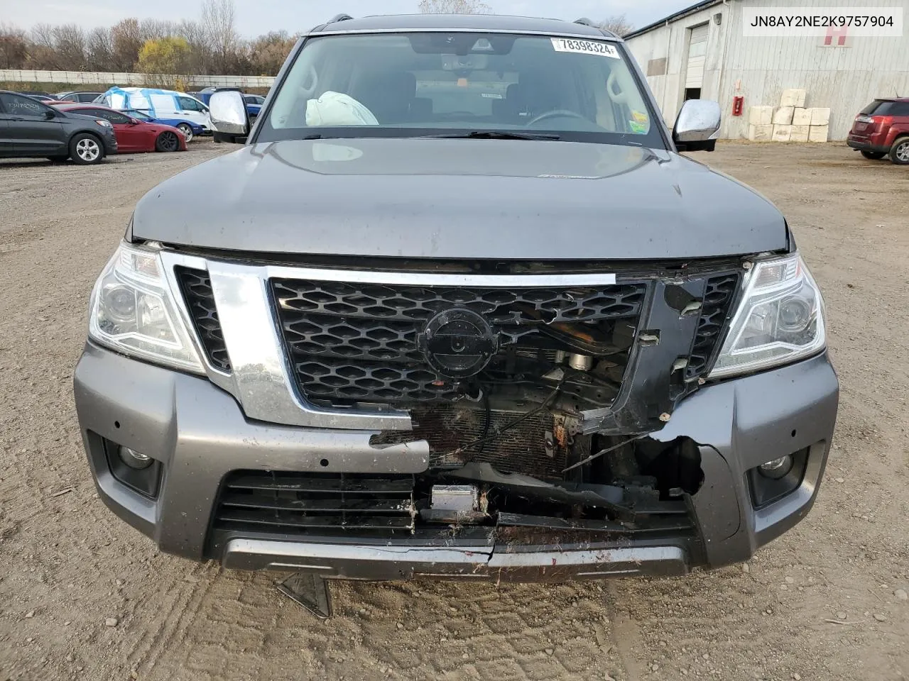 2019 Nissan Armada Platinum VIN: JN8AY2NE2K9757904 Lot: 78398324