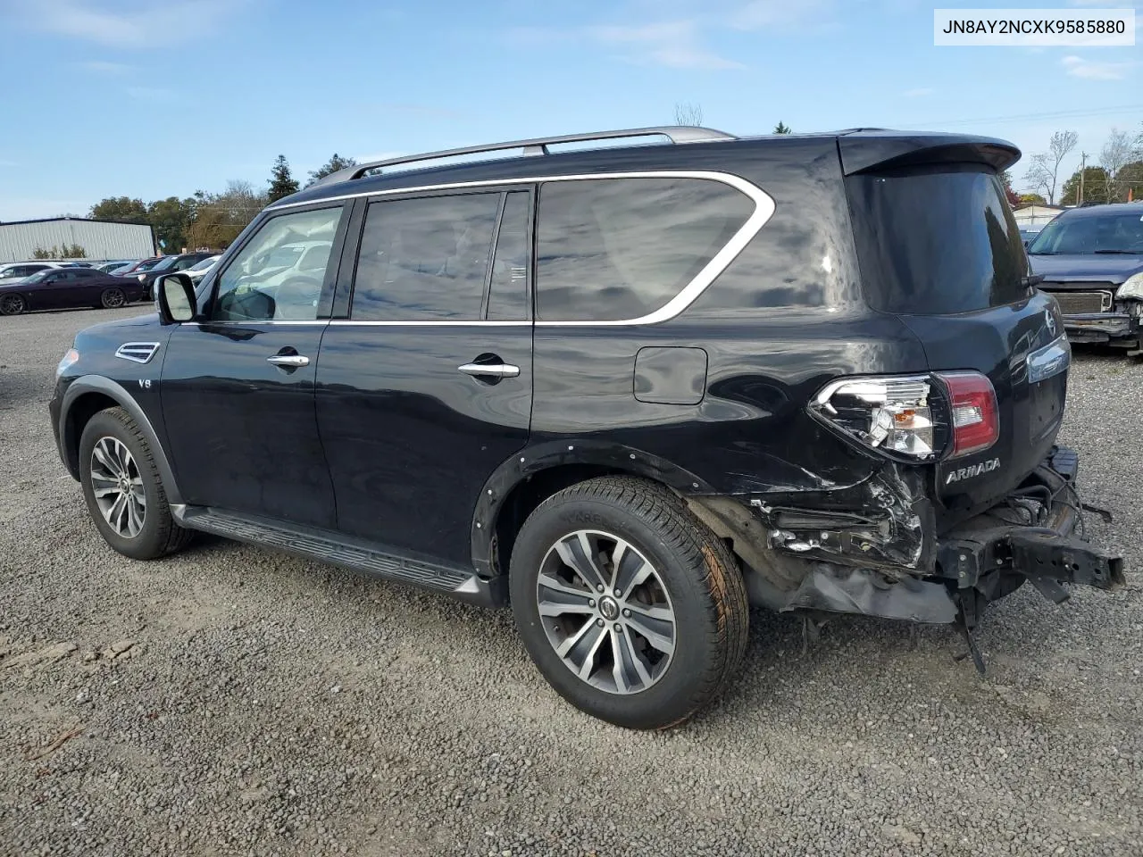 2019 Nissan Armada Sv VIN: JN8AY2NCXK9585880 Lot: 78410664