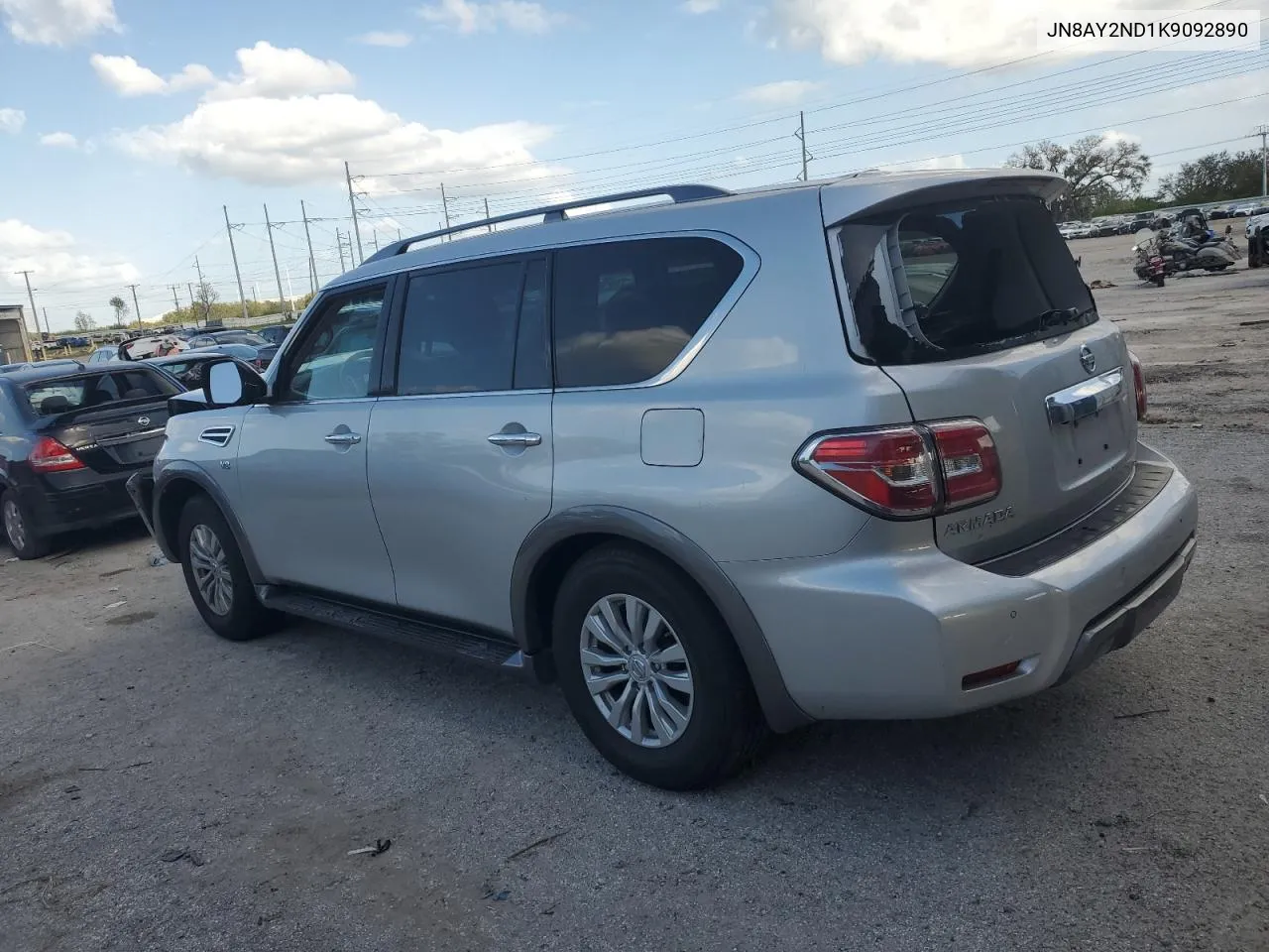 2019 Nissan Armada Sv VIN: JN8AY2ND1K9092890 Lot: 78510534