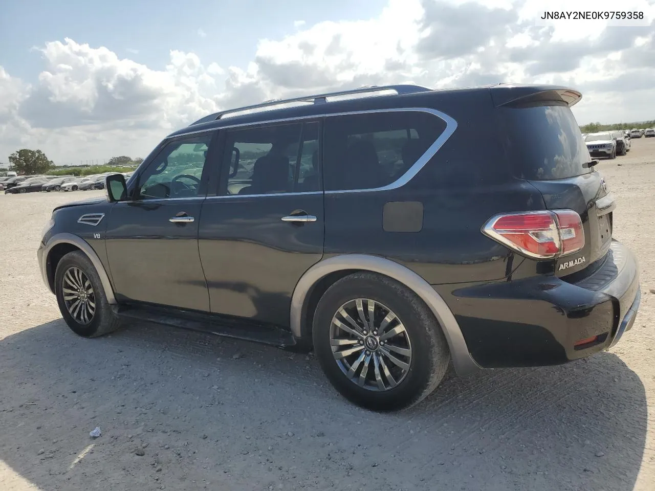 2019 Nissan Armada Platinum VIN: JN8AY2NE0K9759358 Lot: 78949464