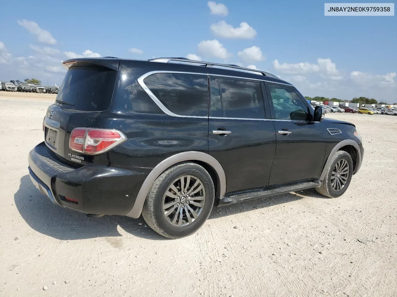 2019 Nissan Armada Platinum VIN: JN8AY2NE0K9759358 Lot: 78949464