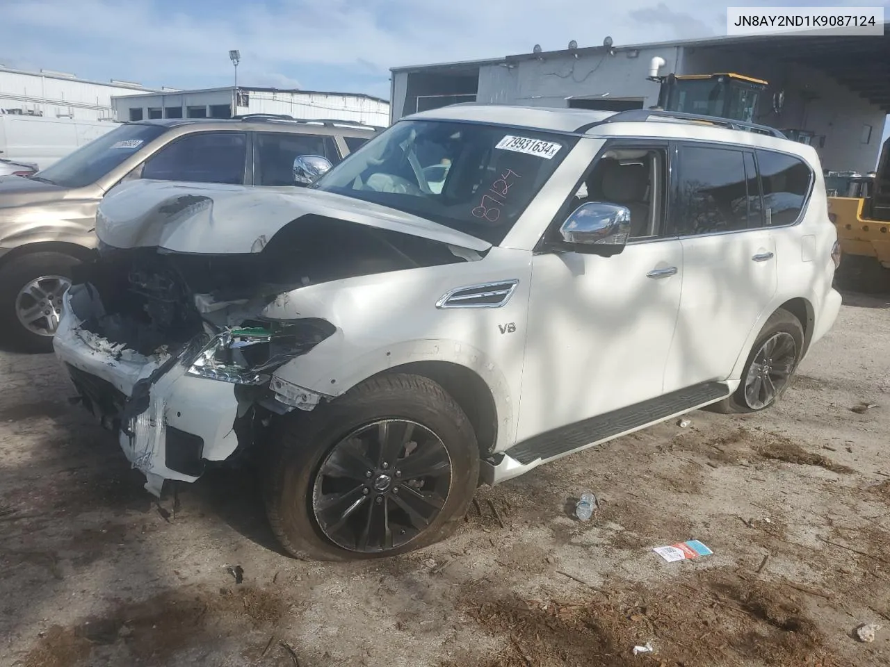 2019 Nissan Armada Sv VIN: JN8AY2ND1K9087124 Lot: 79931634