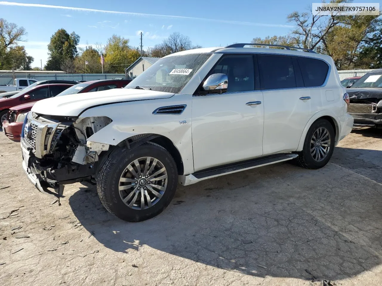 2019 Nissan Armada Platinum VIN: JN8AY2NE7K9757106 Lot: 80458664