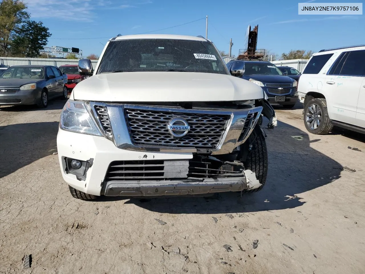 2019 Nissan Armada Platinum VIN: JN8AY2NE7K9757106 Lot: 80458664