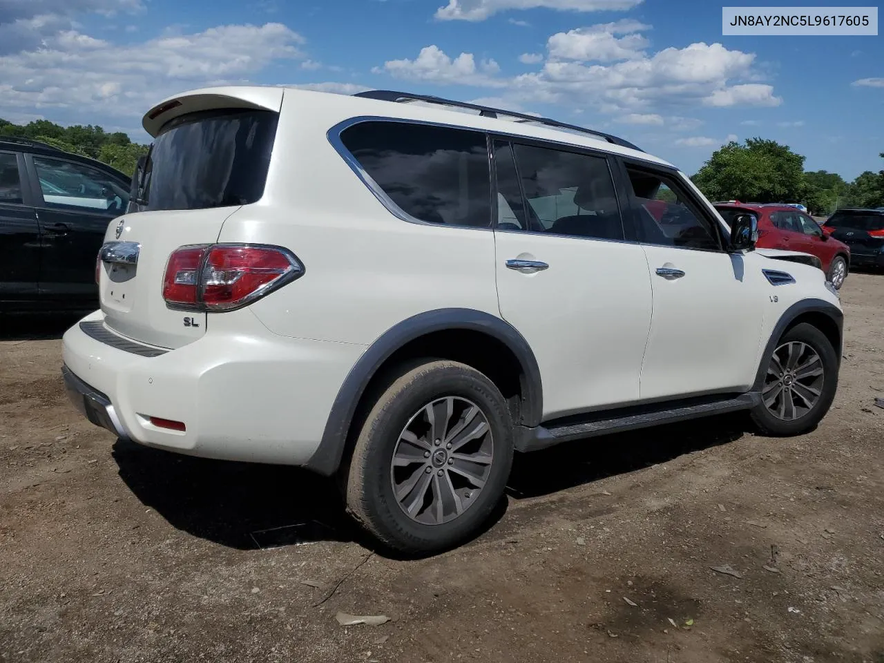 2020 Nissan Armada Sv VIN: JN8AY2NC5L9617605 Lot: 58310504