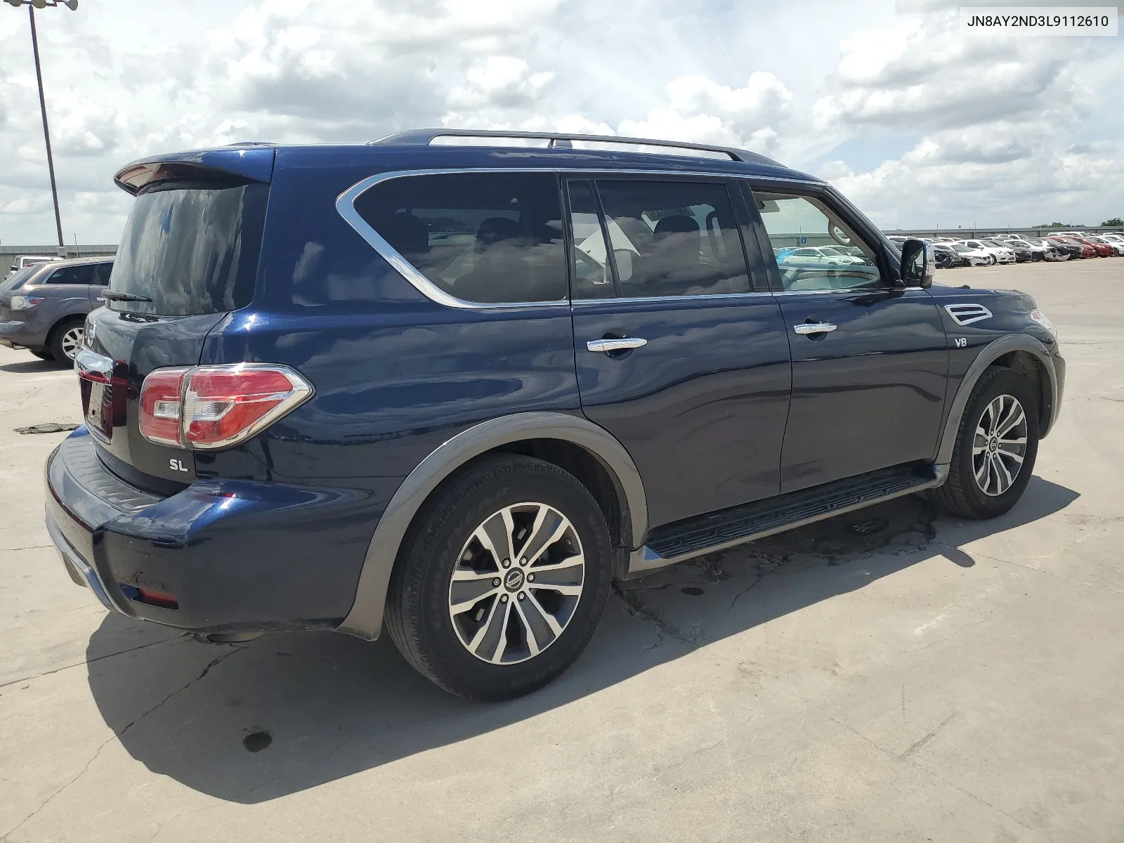 JN8AY2ND3L9112610 2020 Nissan Armada Sv