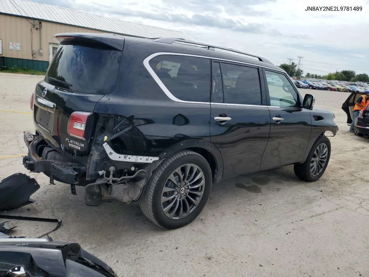 2020 Nissan Armada Platinum VIN: JN8AY2NE2L9781489 Lot: 60522204