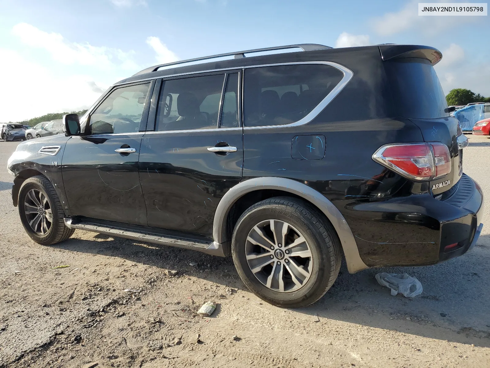 JN8AY2ND1L9105798 2020 Nissan Armada Sv