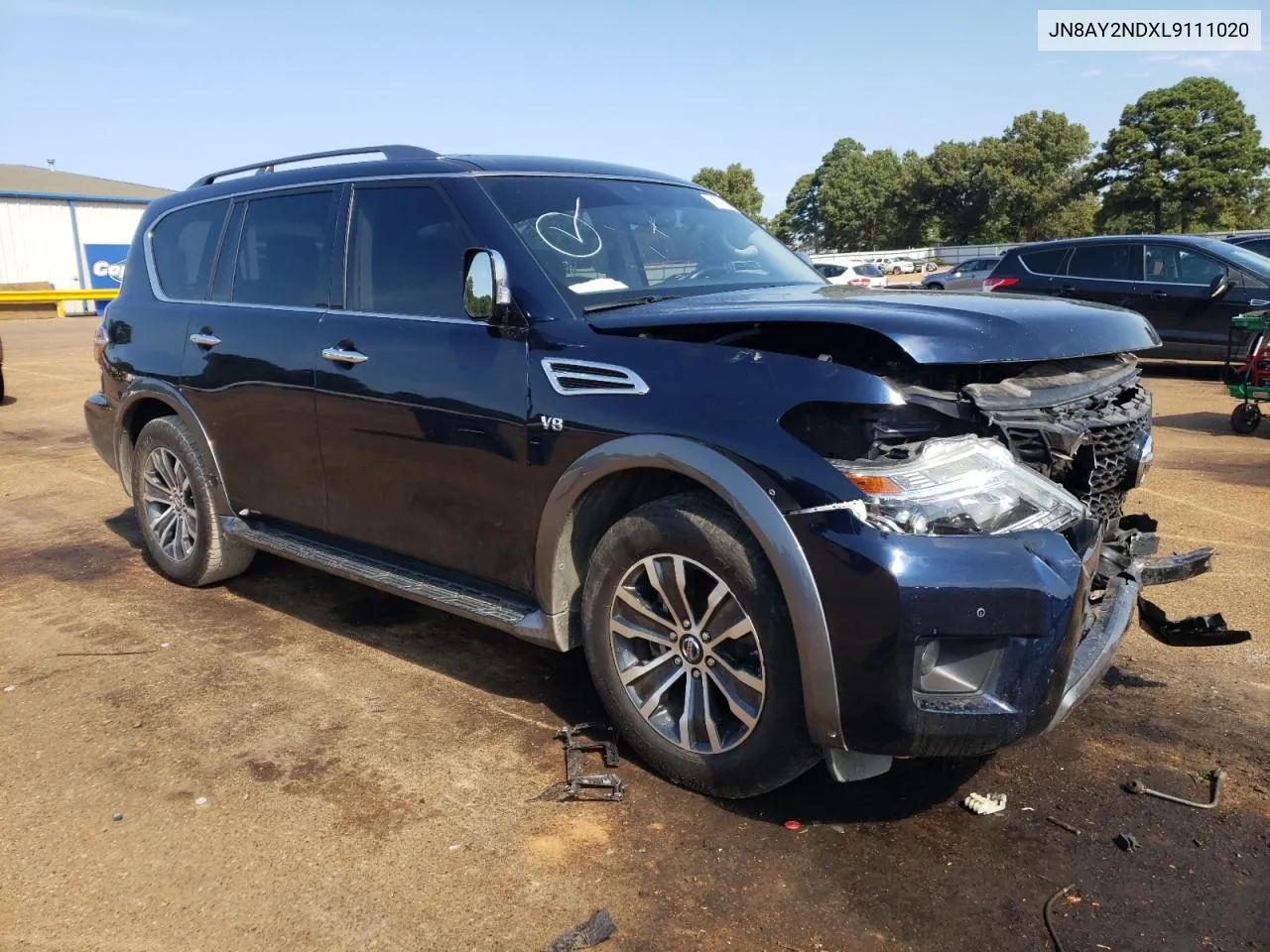 2020 Nissan Armada Sv VIN: JN8AY2NDXL9111020 Lot: 69035324