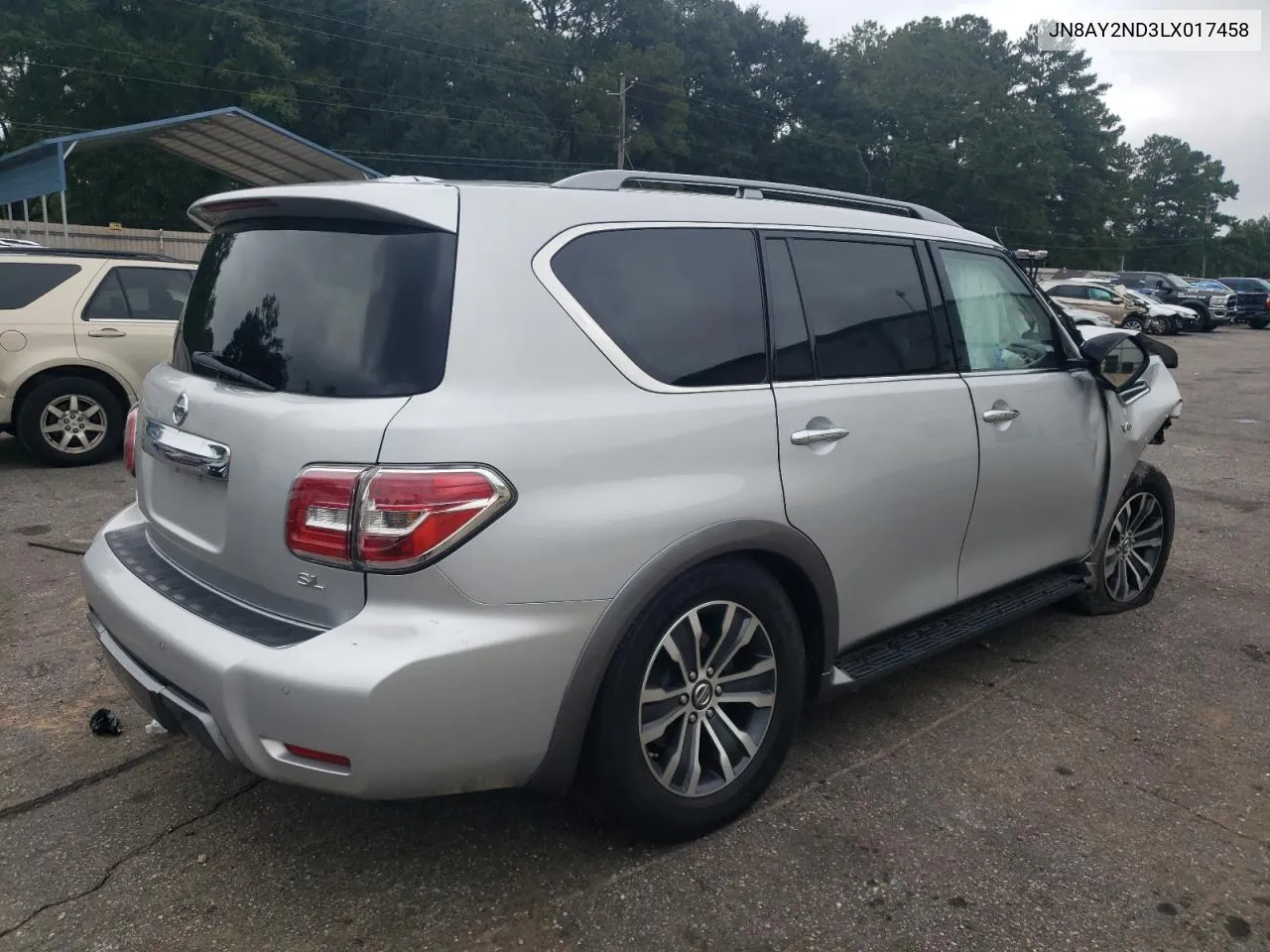 2020 Nissan Armada Sv VIN: JN8AY2ND3LX017458 Lot: 69870064