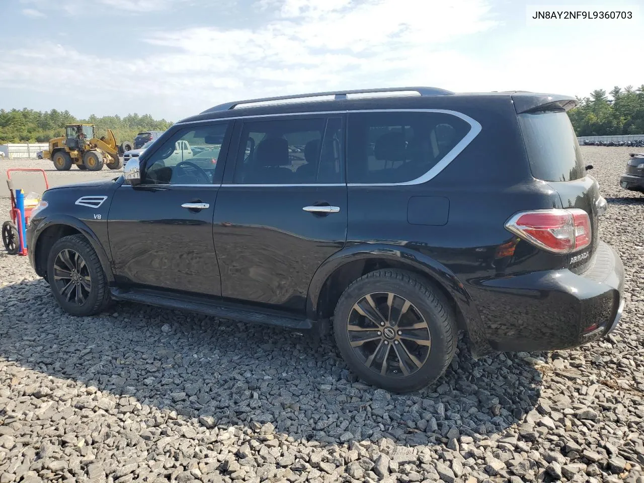 2020 Nissan Armada Platinum VIN: JN8AY2NF9L9360703 Lot: 70011374