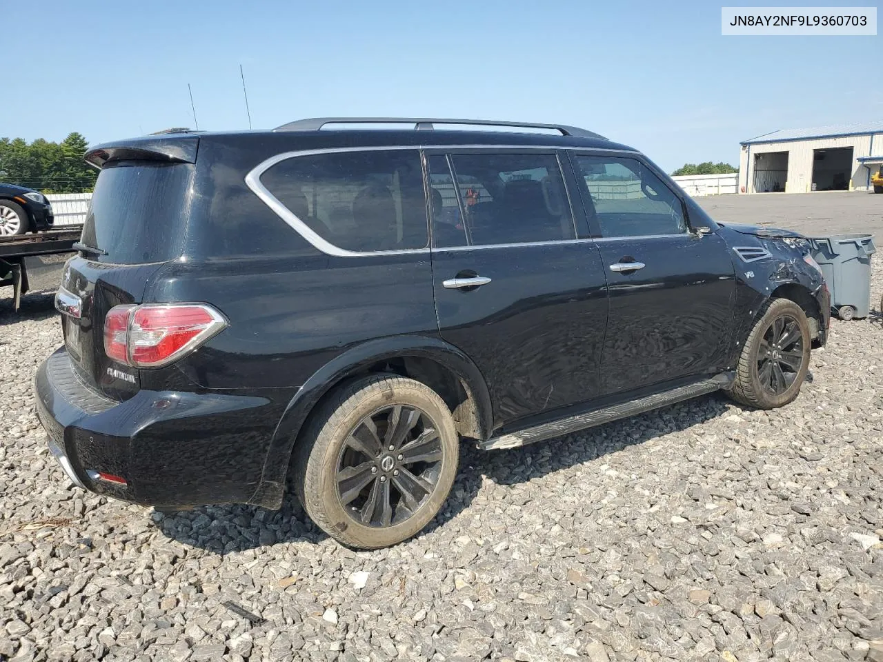 2020 Nissan Armada Platinum VIN: JN8AY2NF9L9360703 Lot: 70011374