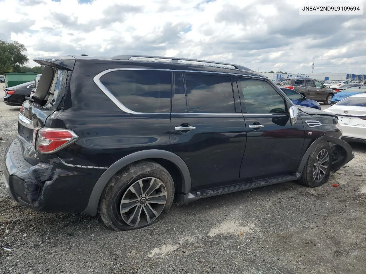 2020 Nissan Armada Sv VIN: JN8AY2ND9L9109694 Lot: 72129204