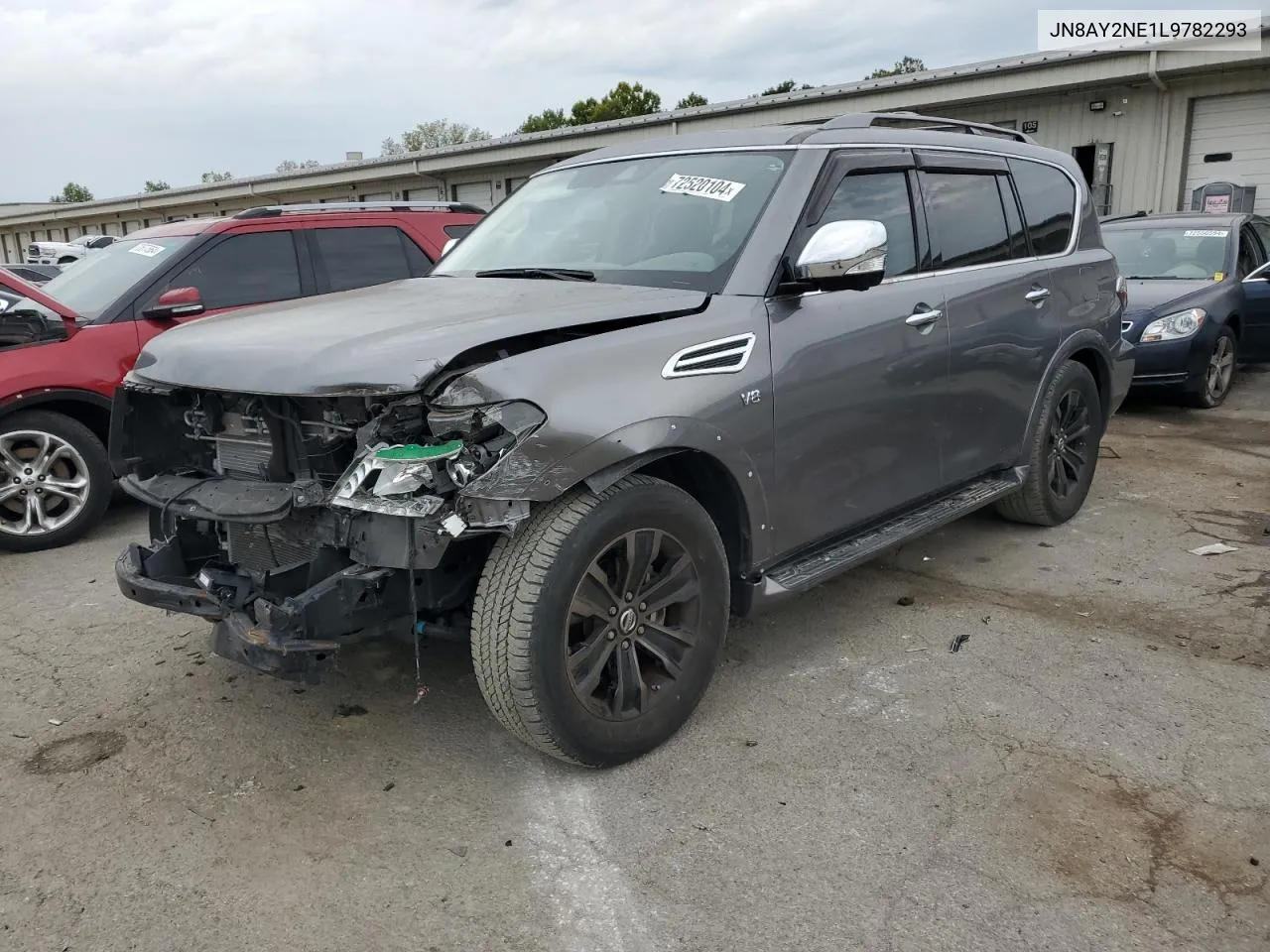 2020 Nissan Armada Platinum VIN: JN8AY2NE1L9782293 Lot: 72520104