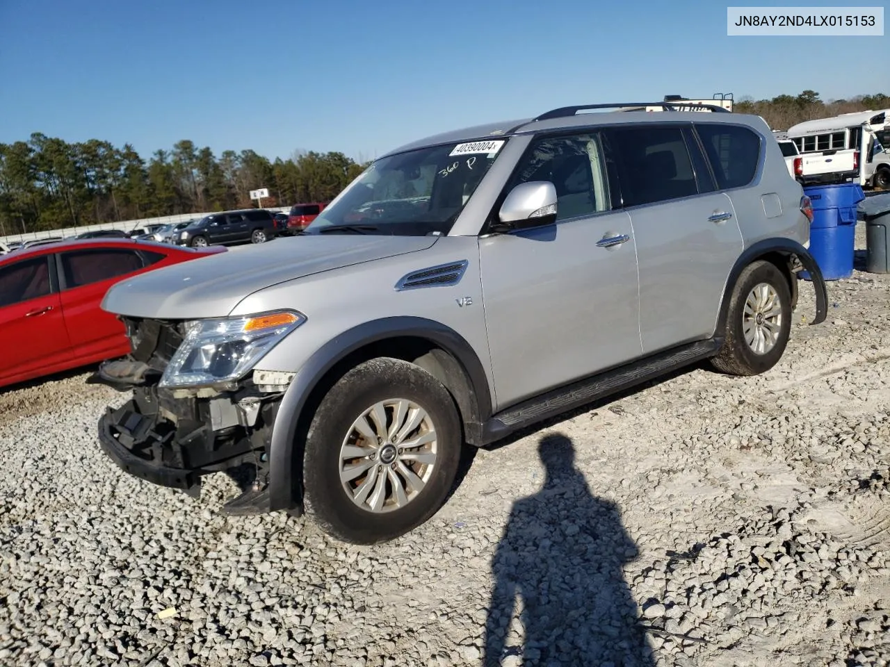 2020 Nissan Armada Sv VIN: JN8AY2ND4LX015153 Lot: 73597004