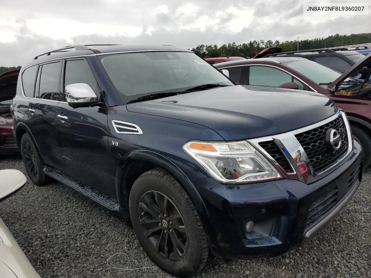 2020 Nissan Armada Platinum VIN: JN8AY2NF8L9360207 Lot: 73883104