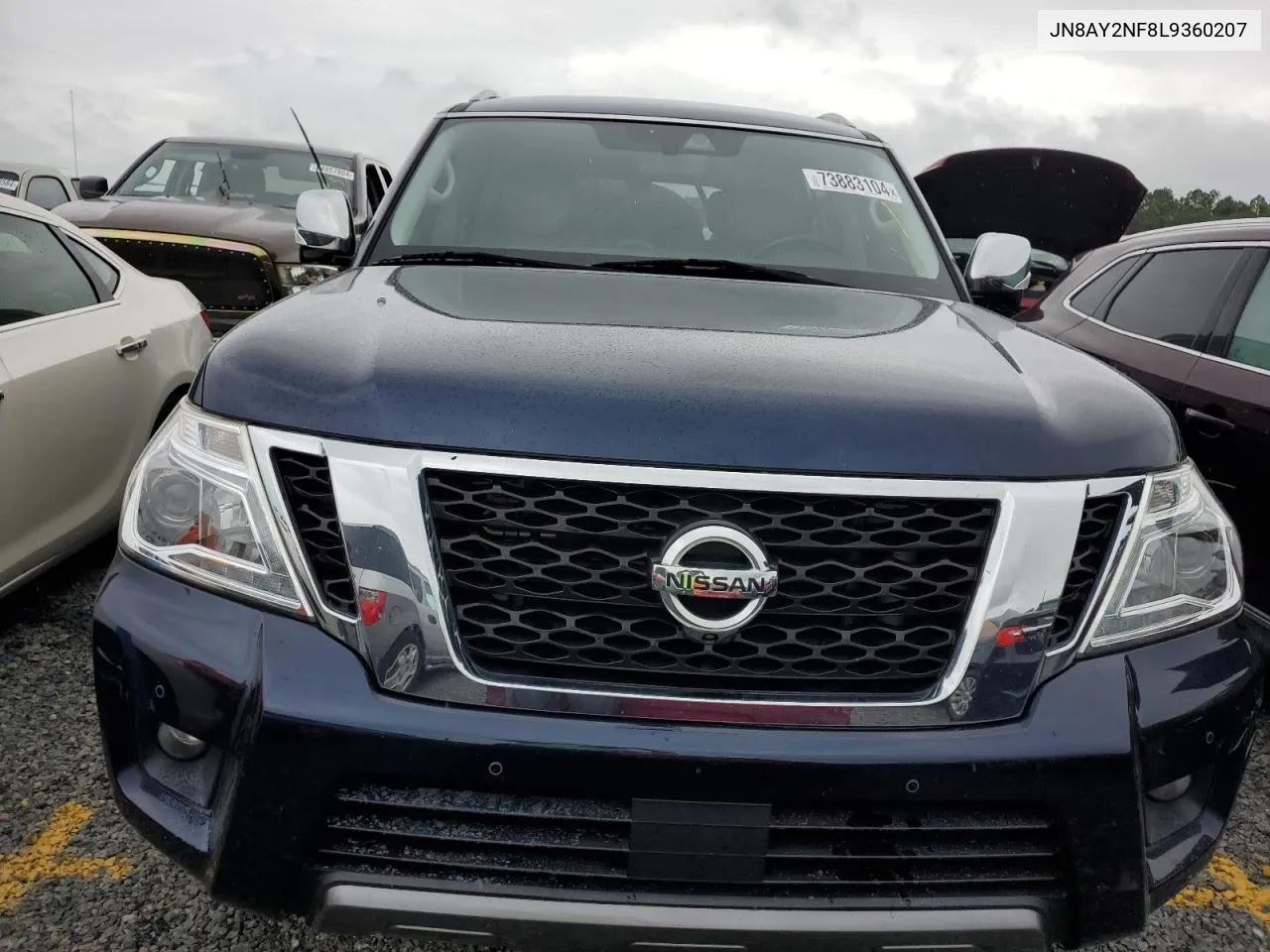 2020 Nissan Armada Platinum VIN: JN8AY2NF8L9360207 Lot: 73883104