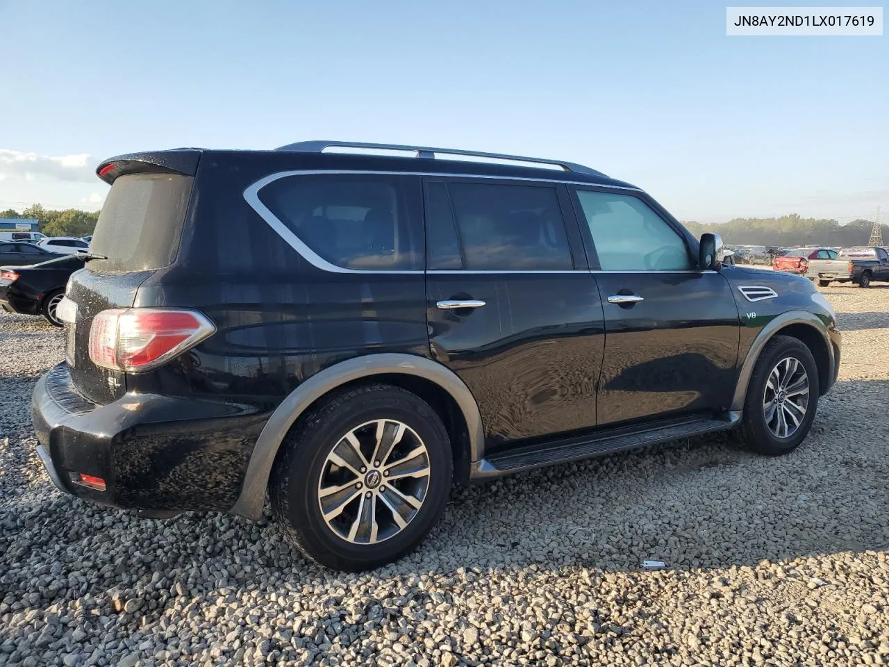 2020 Nissan Armada Sv VIN: JN8AY2ND1LX017619 Lot: 74347934