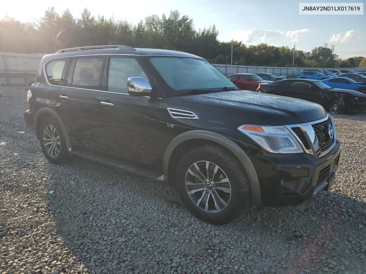 2020 Nissan Armada Sv VIN: JN8AY2ND1LX017619 Lot: 74347934