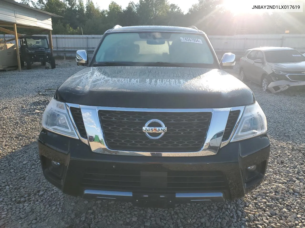 2020 Nissan Armada Sv VIN: JN8AY2ND1LX017619 Lot: 74347934