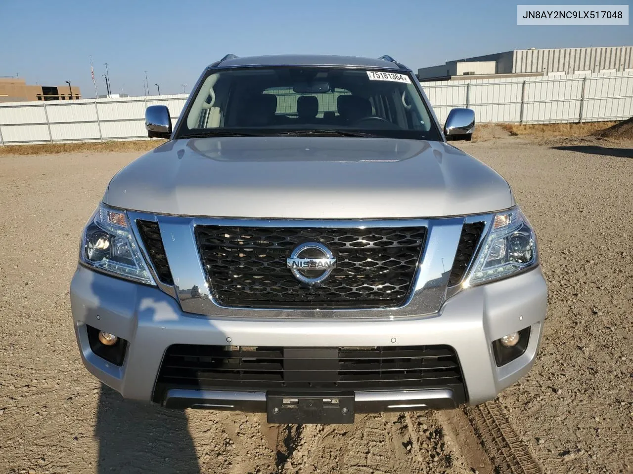 2020 Nissan Armada Sv VIN: JN8AY2NC9LX517048 Lot: 75181364