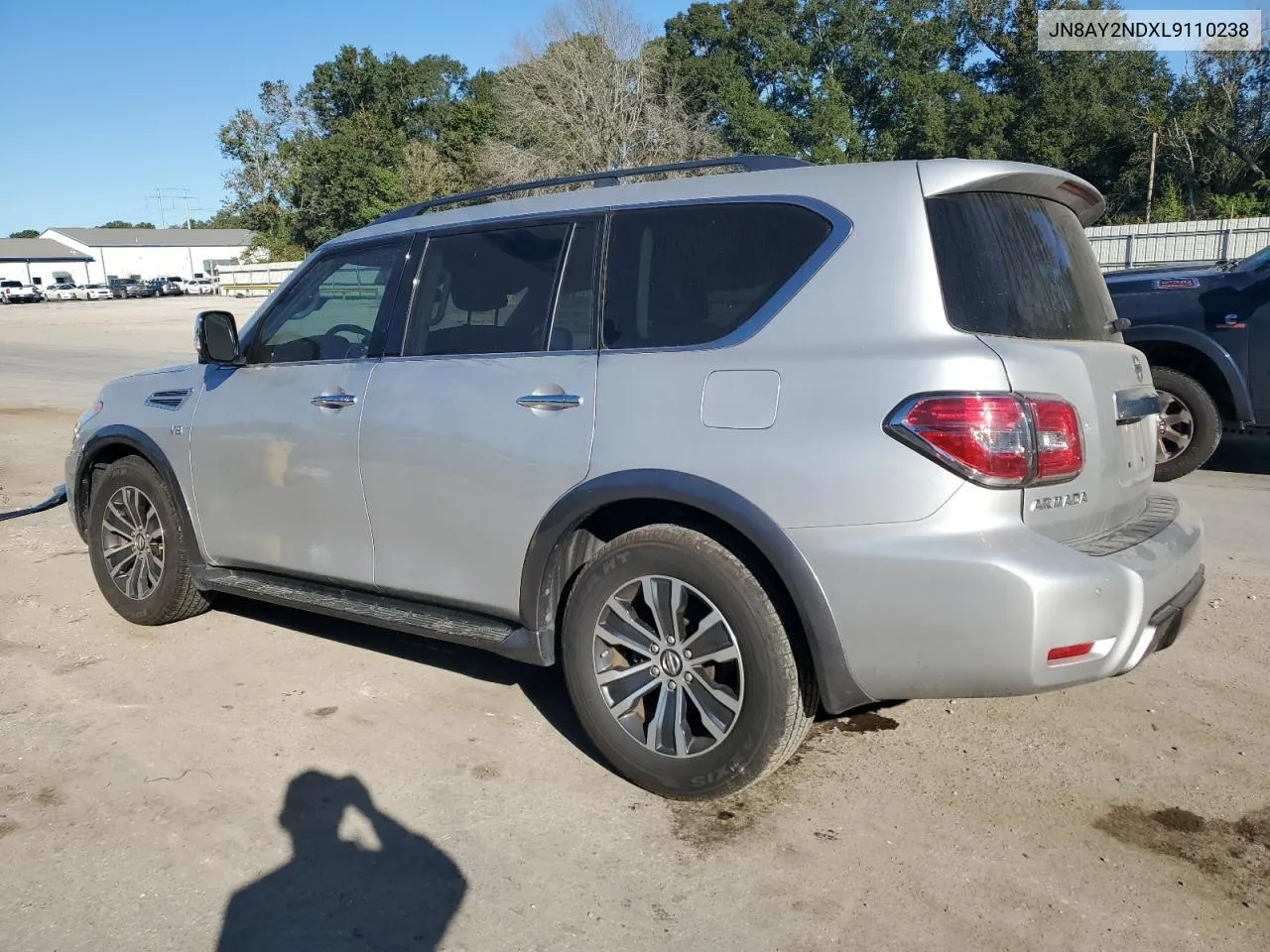 2020 Nissan Armada Sv VIN: JN8AY2NDXL9110238 Lot: 75887224