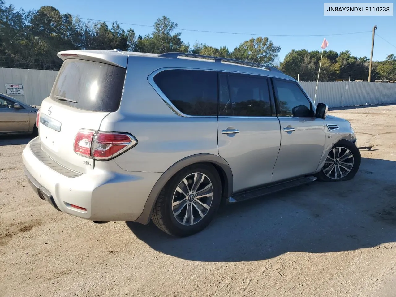 2020 Nissan Armada Sv VIN: JN8AY2NDXL9110238 Lot: 75887224