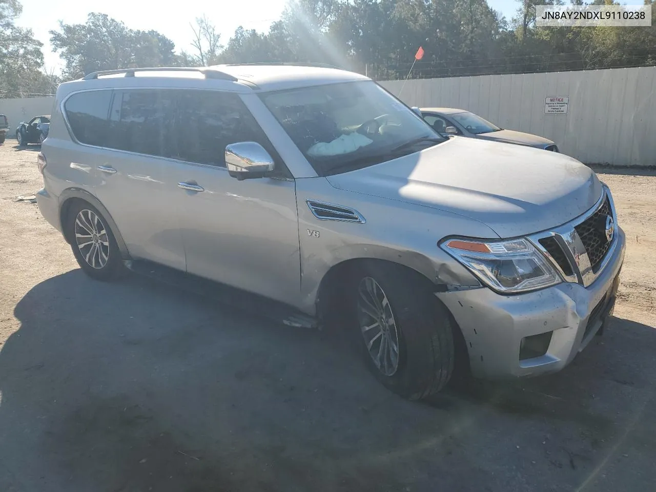 2020 Nissan Armada Sv VIN: JN8AY2NDXL9110238 Lot: 75887224