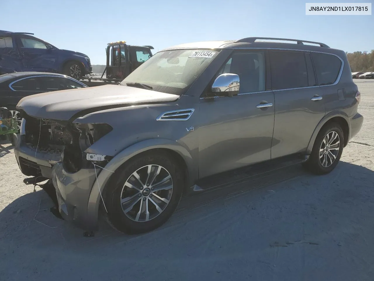 2020 Nissan Armada Sv VIN: JN8AY2ND1LX017815 Lot: 76113454