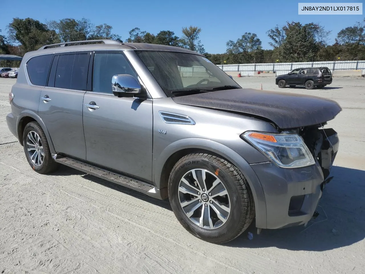 2020 Nissan Armada Sv VIN: JN8AY2ND1LX017815 Lot: 76113454