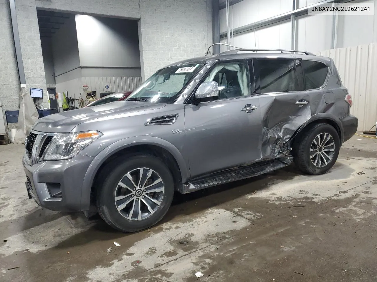 2020 Nissan Armada Sv VIN: JN8AY2NC2L9621241 Lot: 76697864