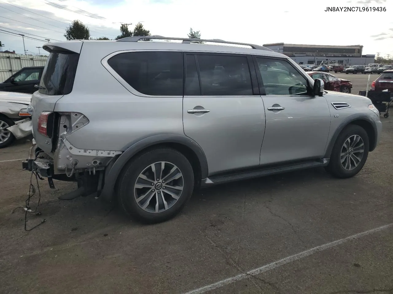 2020 Nissan Armada Sv VIN: JN8AY2NC7L9619436 Lot: 77568584