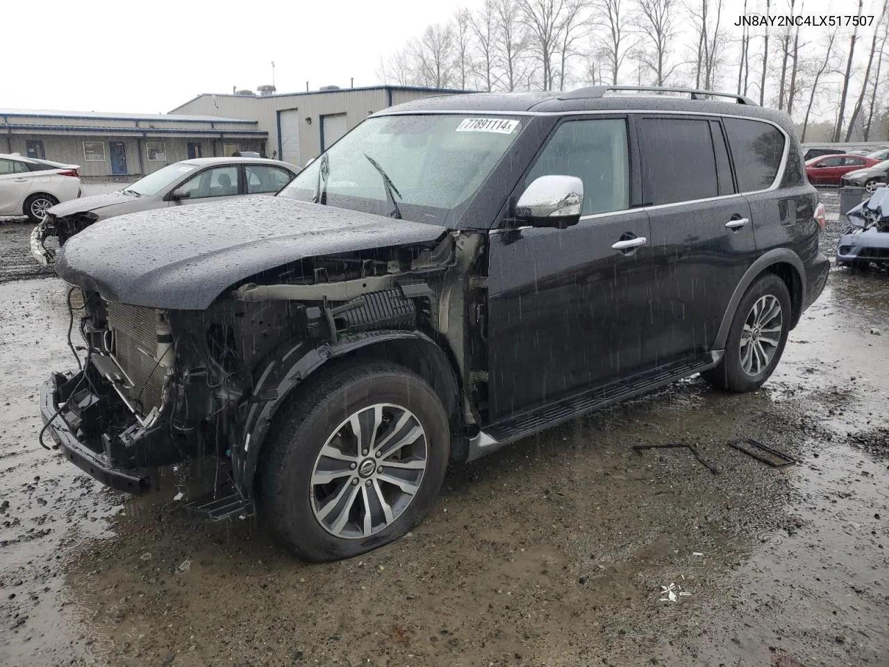 2020 Nissan Armada Sv VIN: JN8AY2NC4LX517507 Lot: 77891114