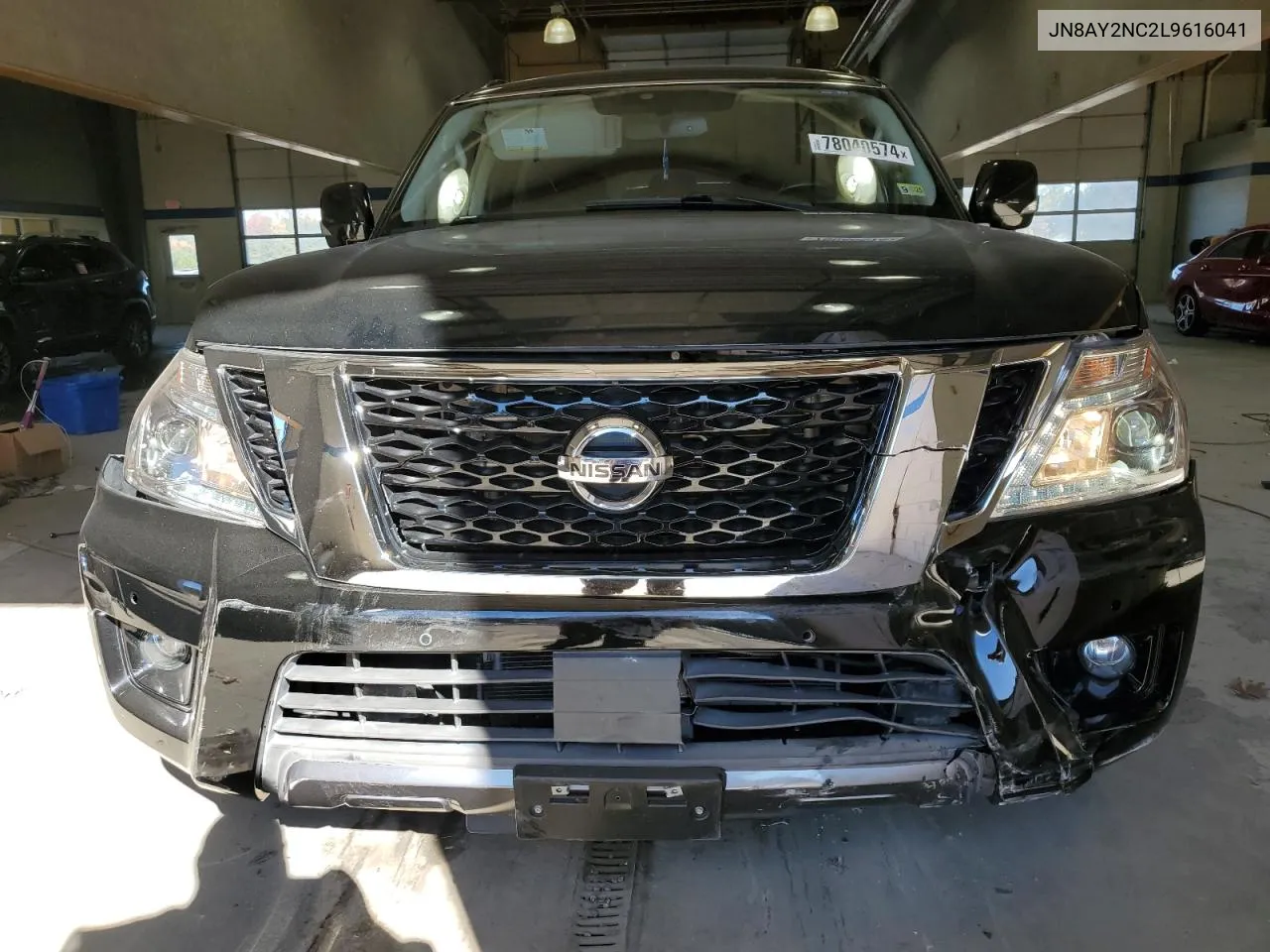 2020 Nissan Armada Sv VIN: JN8AY2NC2L9616041 Lot: 78040574