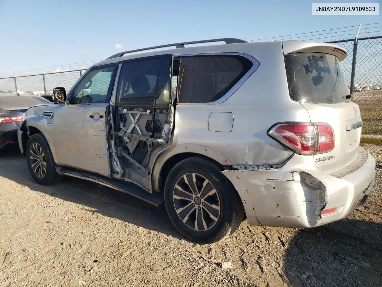 2020 Nissan Armada Sv VIN: JN8AY2ND7L9109533 Lot: 78384574