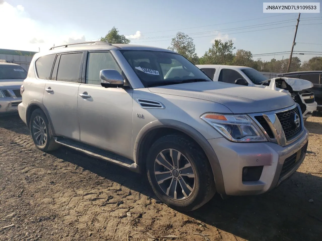 2020 Nissan Armada Sv VIN: JN8AY2ND7L9109533 Lot: 78384574