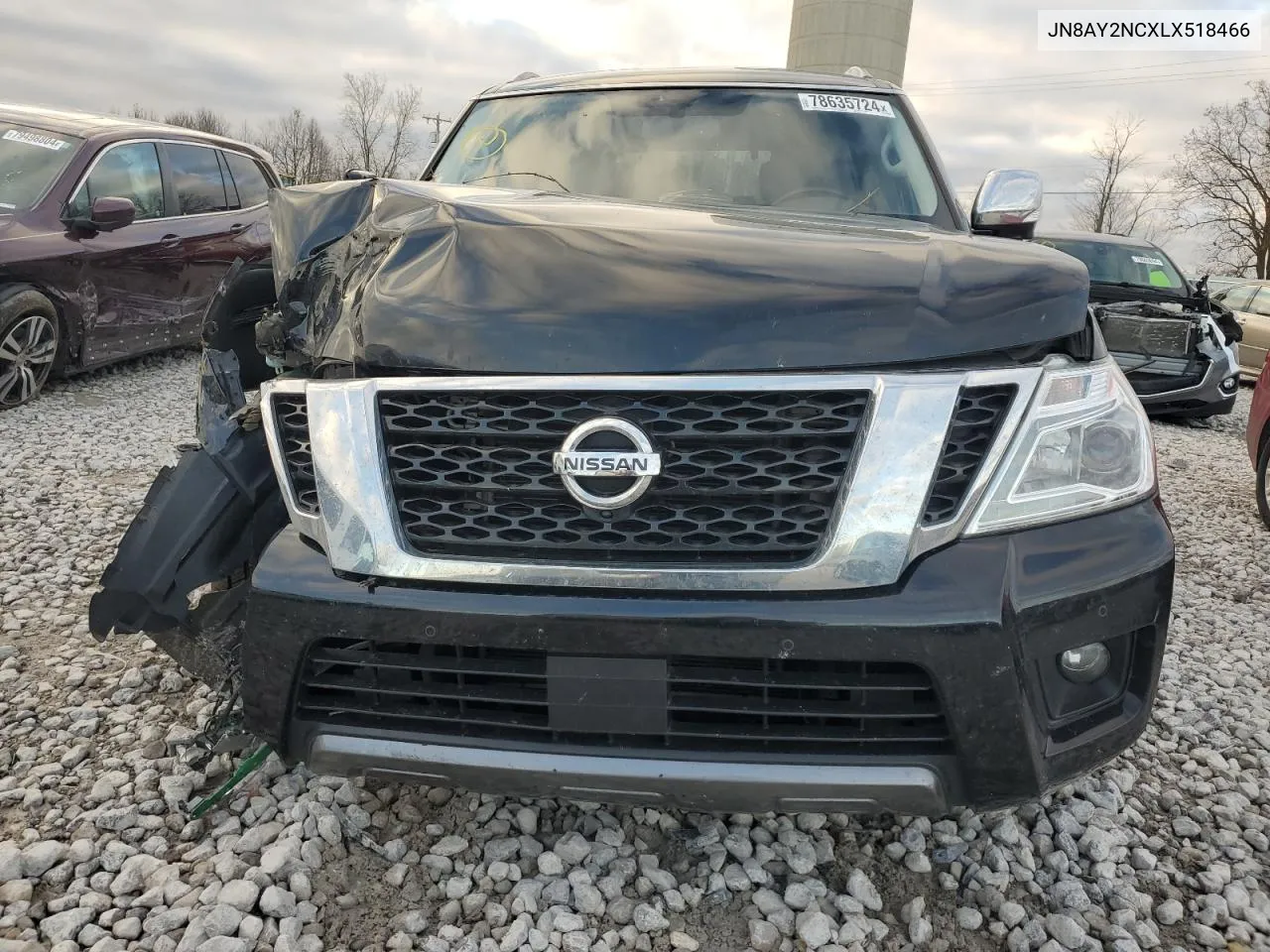 2020 Nissan Armada Sv VIN: JN8AY2NCXLX518466 Lot: 78635724