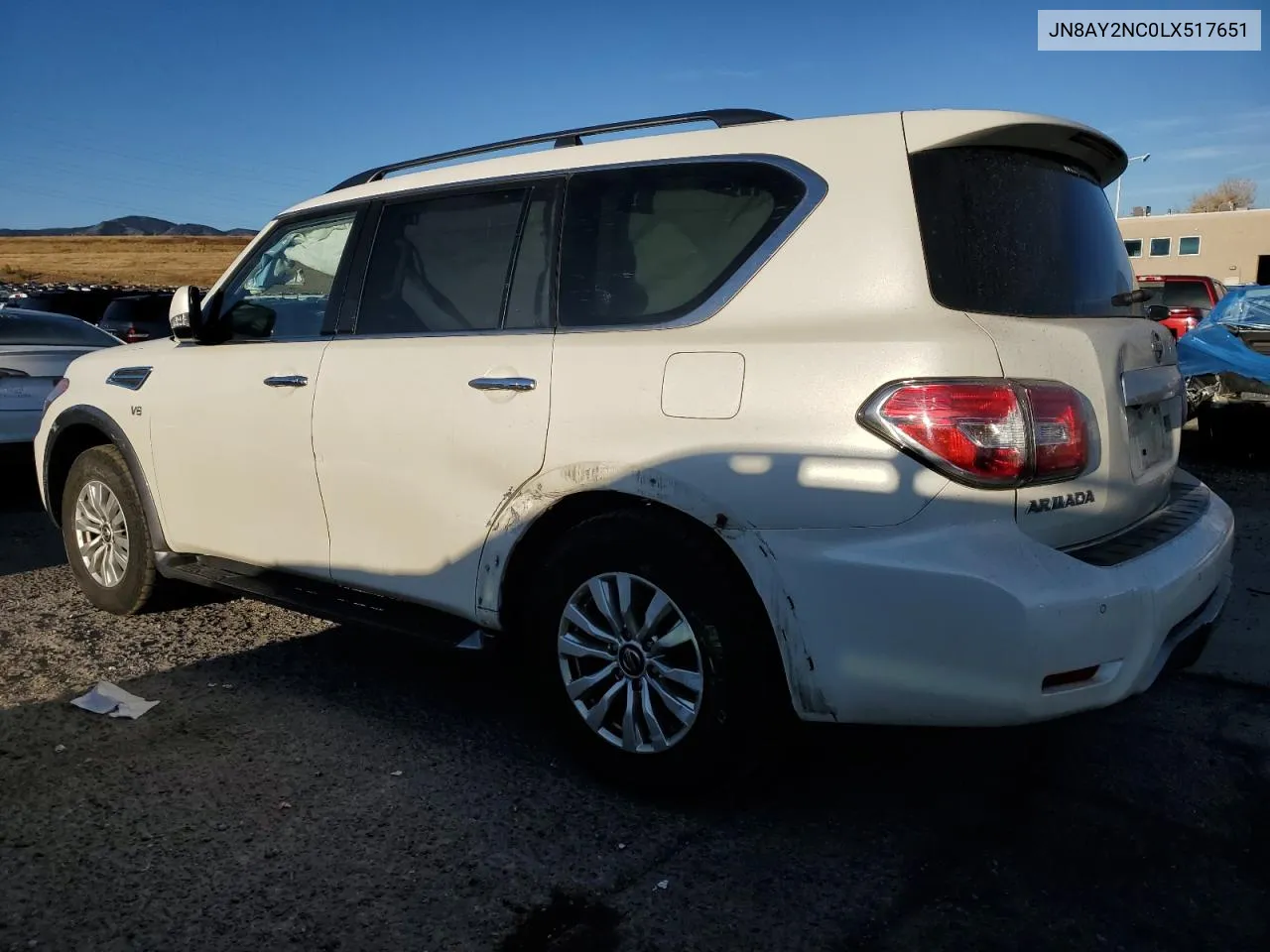 2020 Nissan Armada Sv VIN: JN8AY2NC0LX517651 Lot: 78993814