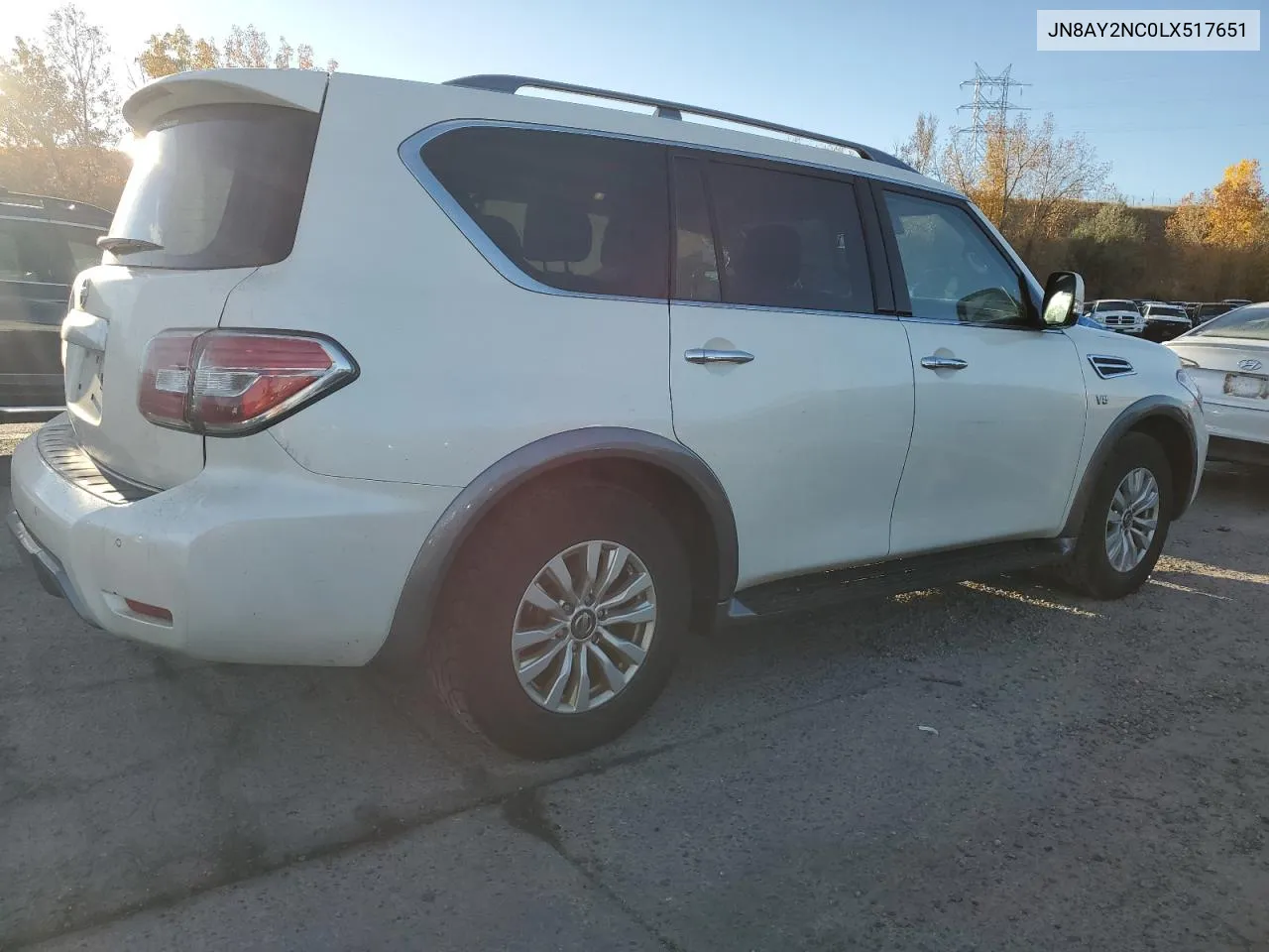 2020 Nissan Armada Sv VIN: JN8AY2NC0LX517651 Lot: 78993814