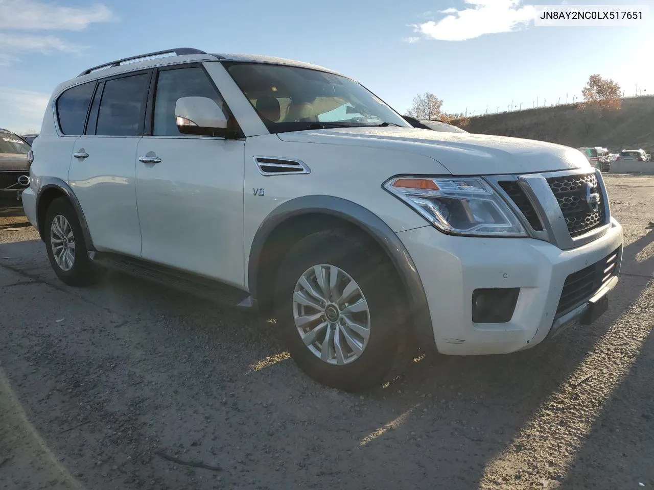 2020 Nissan Armada Sv VIN: JN8AY2NC0LX517651 Lot: 78993814