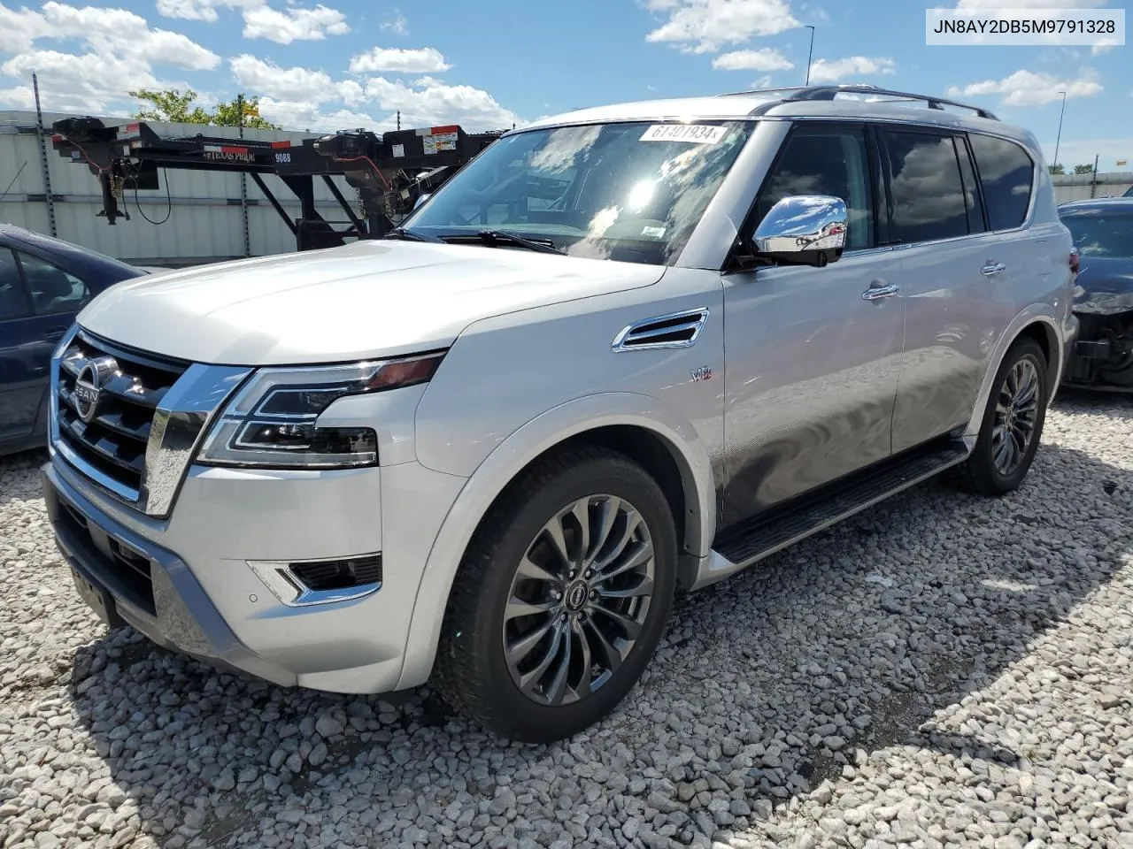 2021 Nissan Armada Platinum VIN: JN8AY2DB5M9791328 Lot: 61401934