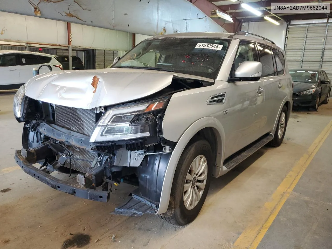 2021 Nissan Armada Sv VIN: JN8AY2AD7M9662044 Lot: 61632544