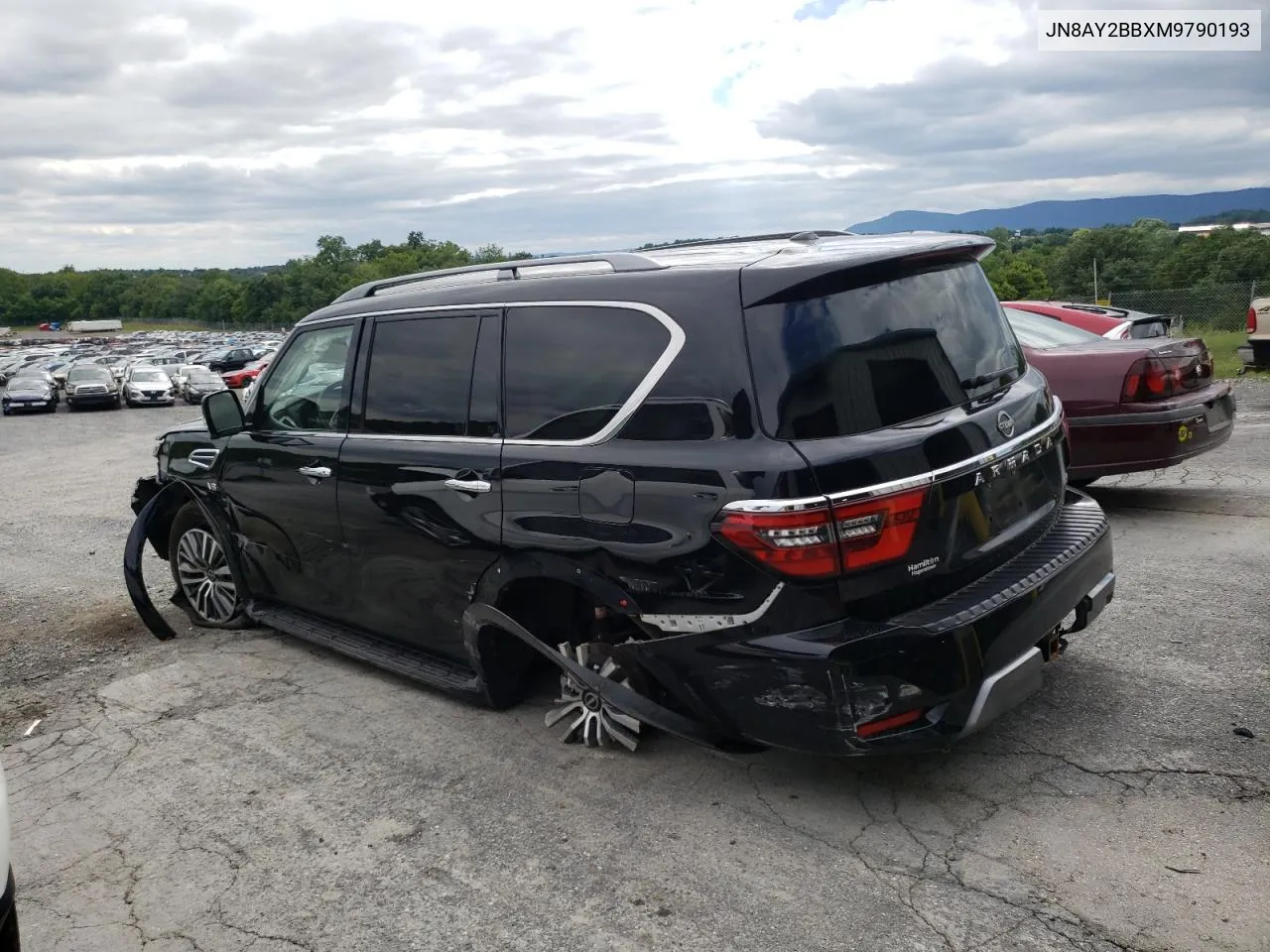 2021 Nissan Armada Sl VIN: JN8AY2BBXM9790193 Lot: 62085974