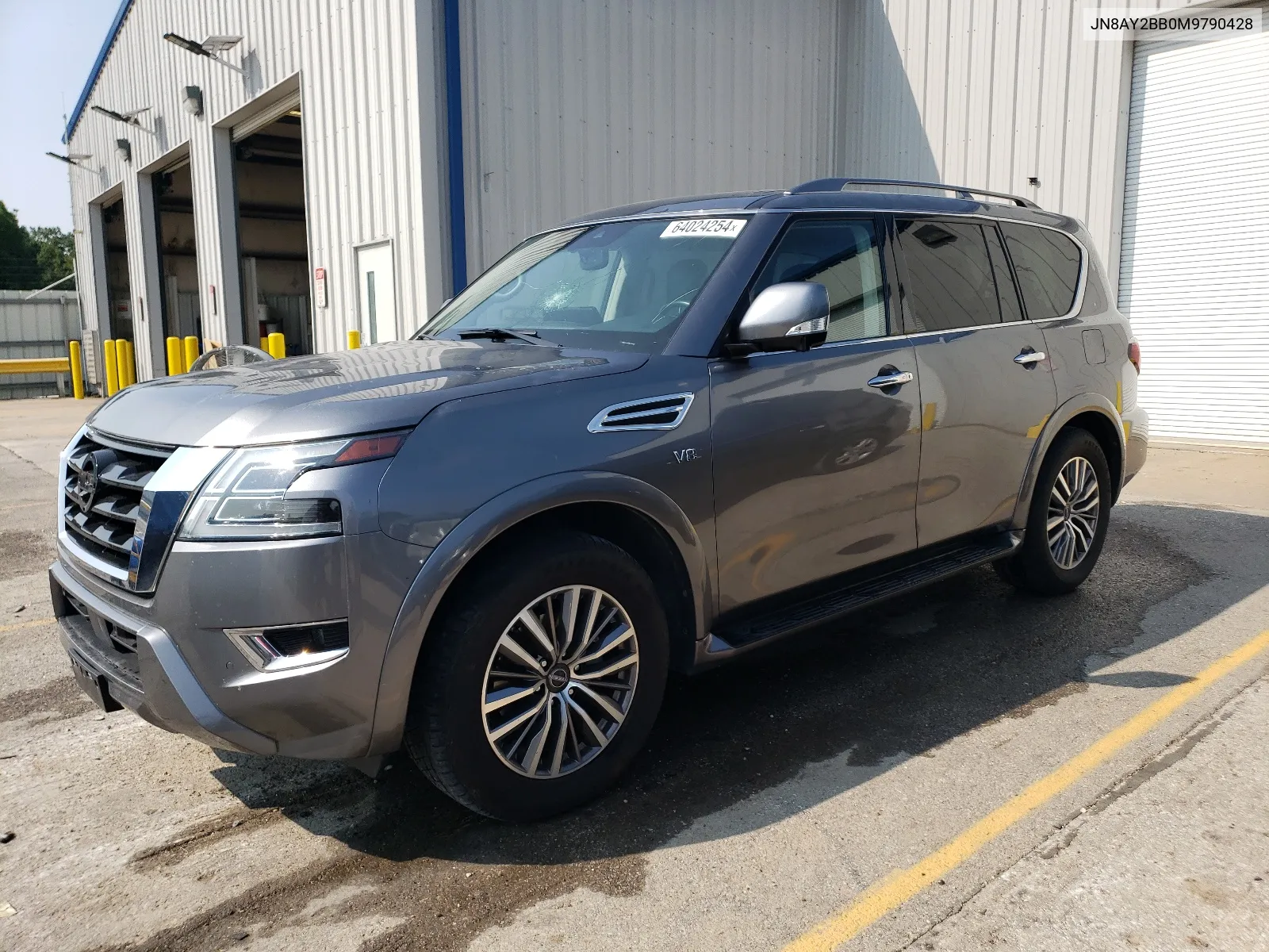 2021 Nissan Armada Sl VIN: JN8AY2BB0M9790428 Lot: 64024254