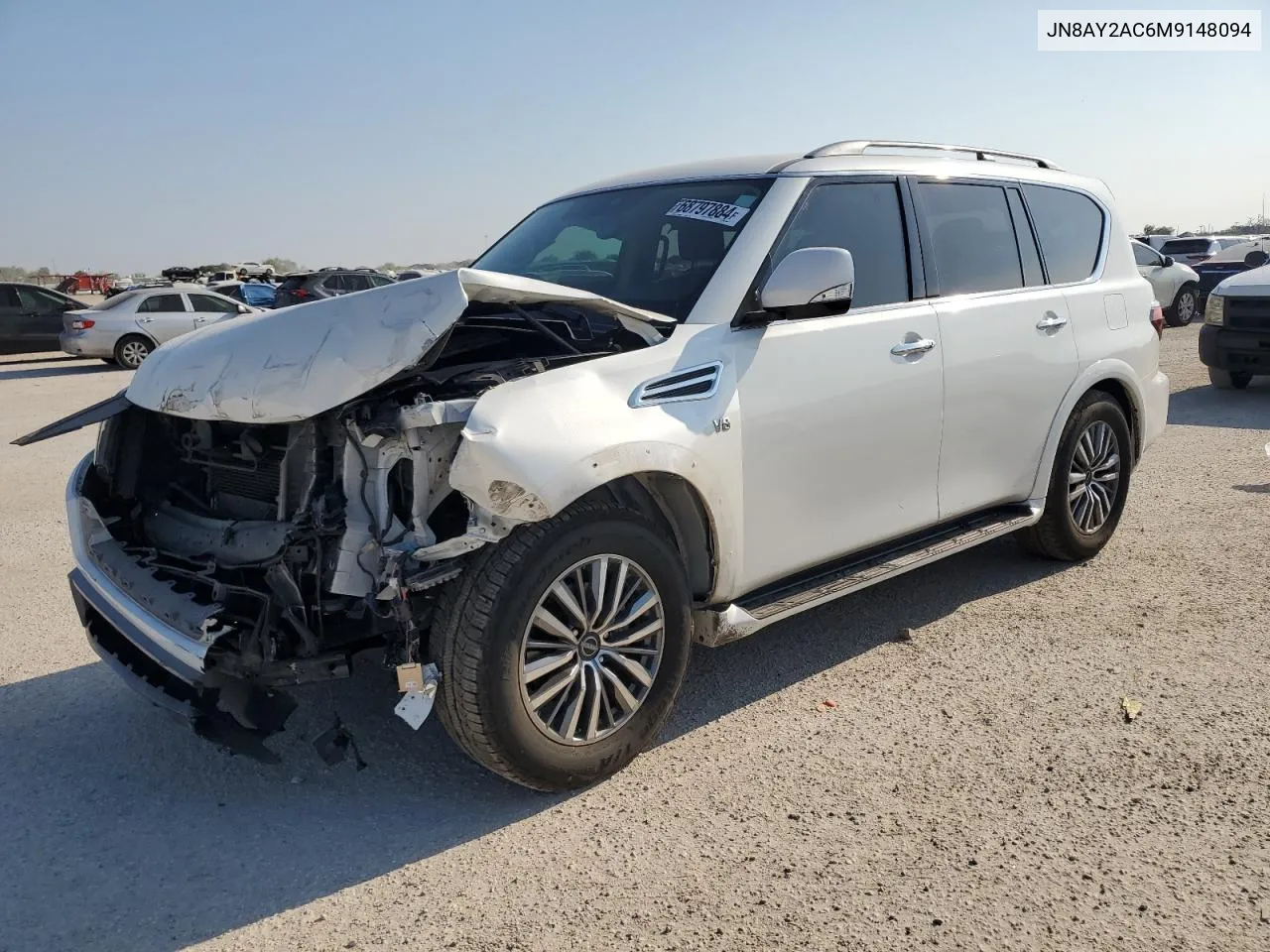 2021 Nissan Armada Sv VIN: JN8AY2AC6M9148094 Lot: 68797884