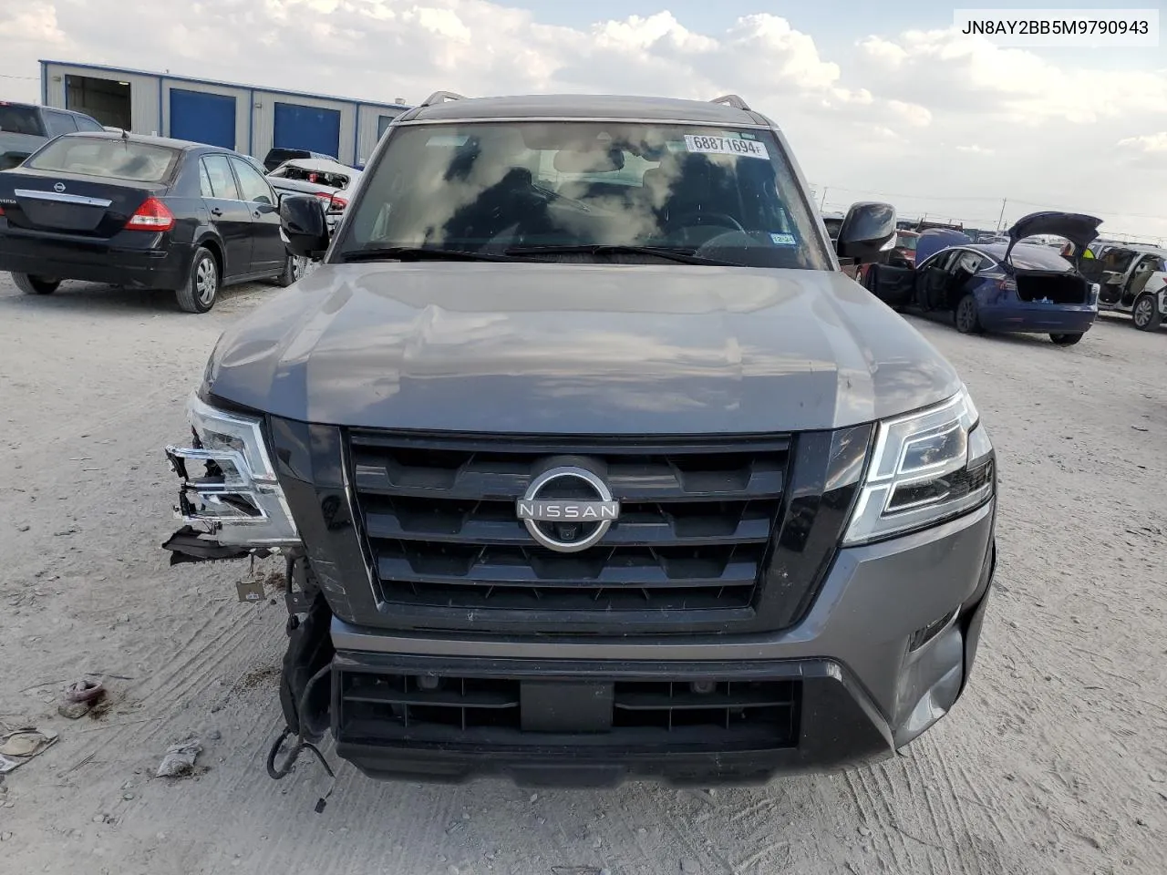 2021 Nissan Armada Sl VIN: JN8AY2BB5M9790943 Lot: 68871694